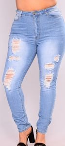 High rise jeans